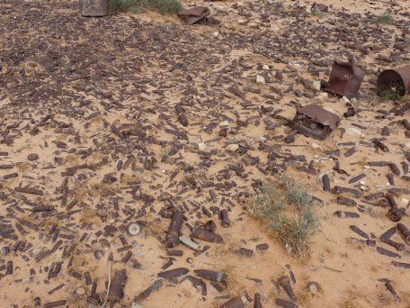 ground littered with ERW in Libya